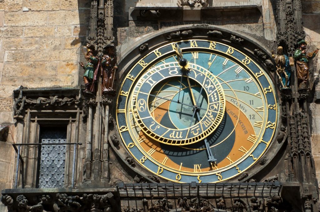 quadrante superiore dell'orologio astronomico